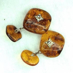 Baltic amber, sterling silver