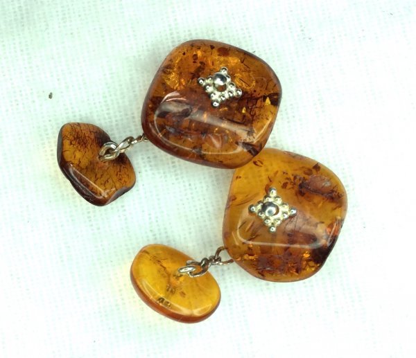 Baltic amber, sterling silver