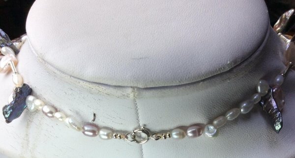 Freshwater pearl, sterling silver